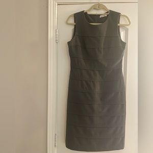 Gray Calvin Klein shift dress, perfect for work